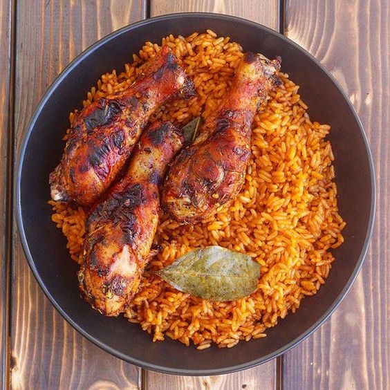 JELLOF RICE AND CHICKEN 